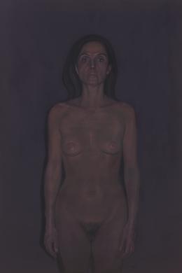 Aris Kalaizis, Akt I, Öl auf Holz , 60 x 90 cm, 2008