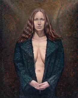 Aris Kalaizis, The Sorbian Girl, Öl auf Leinwand, 100x 80 cm, 2020