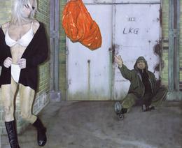 Aris Kalaizis | Die große Hoffnung | Öl auf Leinwand | 151 x 181 cm | 2002