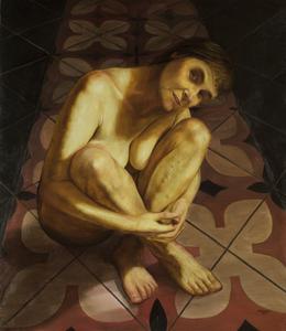 Aris Kalaizis | Mutter | Öl auf Holz| 76 x 66 cm |1994