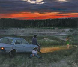 Aris Kalaizis, Der Tag der grossen Hoffnung, Öl auf Leinwand, 120 x 140 cm, 2007