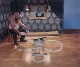Aris Kalaizis, Wiederkehr eines Abschieds, Öl auf Leinwand, 150 x 180 cm, 2010