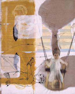 Aris Kalaizis | Kinderspiele | Öl auf Leinwand | 200 x 174 cm | 1999