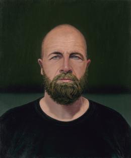 Aris Kalaizis | Sven (Schotte) | Öl auf Leinwand | 60 x 50 cm | 2016 (aus der Portraitserie "Das verborgene Gesicht)