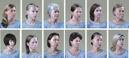 Aris Kalaizis | Frauenbilder (Portraitserie) | Öl auf Leinwand | 12x 44 x 34 cm | 2002/03