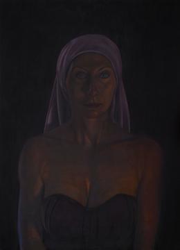 Aris Kalaizis | Portrait der Schauspielerin Andrea Sawatzki | Öl auf Leinwand | 60 x 44 | 2011