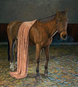 Aris Kalaizis, Pferd, 180 x 200 cm, 2023